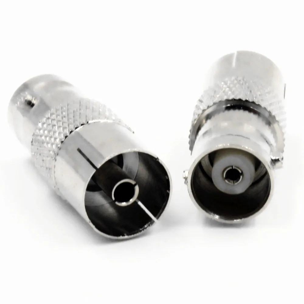 2 шт. BNC Гнездовой разъем для IEC PAL DVB T ТВ гнездовой RF адаптер разъем|jack connector|l
