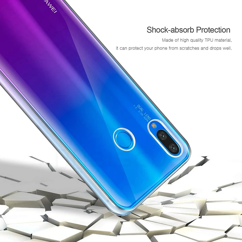 Двойной передний + Задний защитный силиконовый чехол для Huawei Honor 10i HRY LX1T P30 Lite MAR LX1M