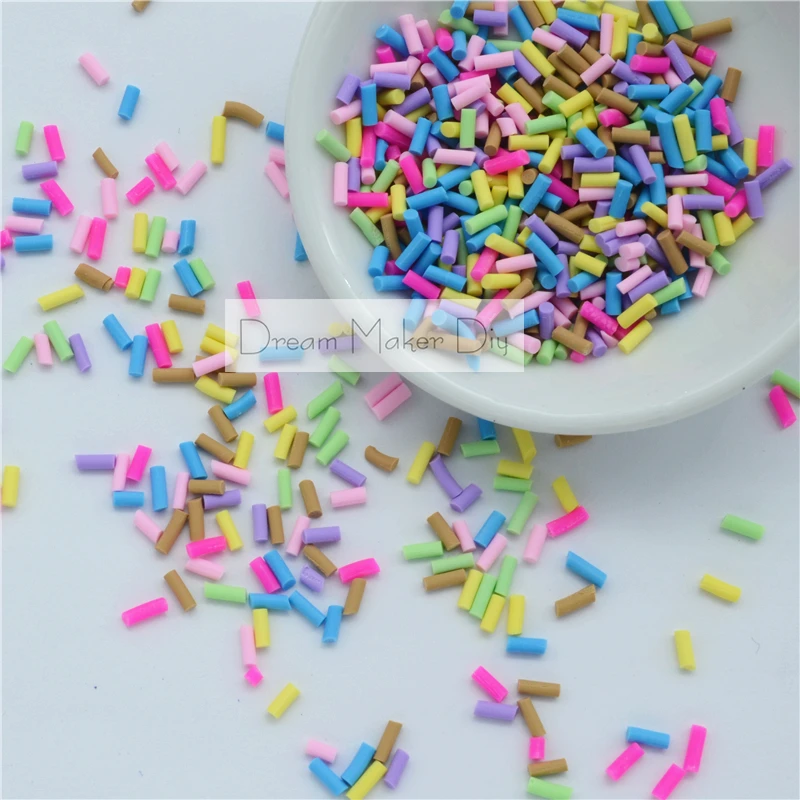 

100g/lot Polymer Hot Clay Fimo Sprinkles Lovely confetti for Crafts Making, DIY Confetti