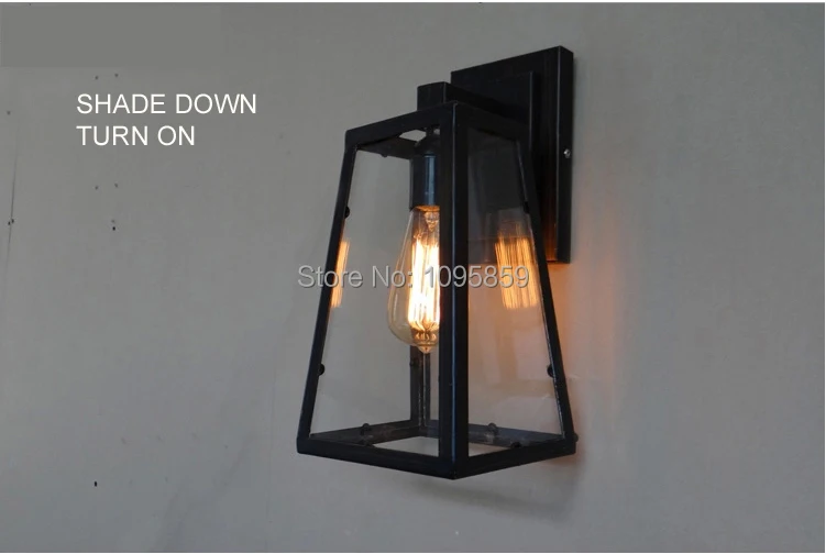 

Vintage Industrial Style Metal Wall Lamp Dining Room Bar Retro Wall Light Sconces 1 Edison Bulb