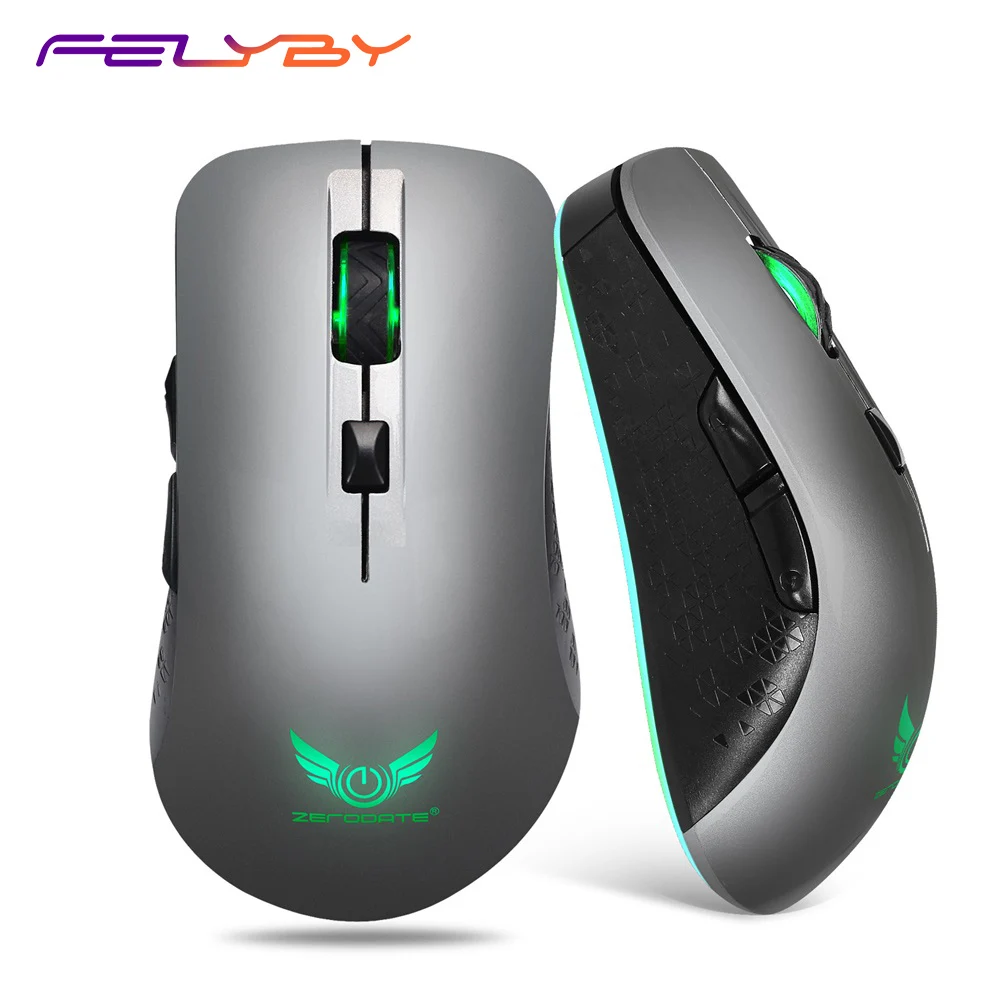 

FELYBY X90 2.4G Wireless Optical Mouse with USB Receiver 2400DPI Gaming Mini Ergonomic Mice 6 Buttons for Laptop Computer