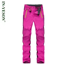 Новые женские походные брюки с эластичной резинкой на талии дышащие водонепроницаемые уличные флисовые штаны для рыбалки охоты кемпинга альпинистские штаны