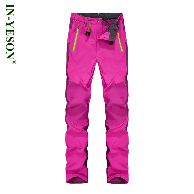 

New Women Hiking Pants Elastic Waist Breathable Waterproof Outdoor Softshell Pants Fishing Hunting Camping Climbing Trousers