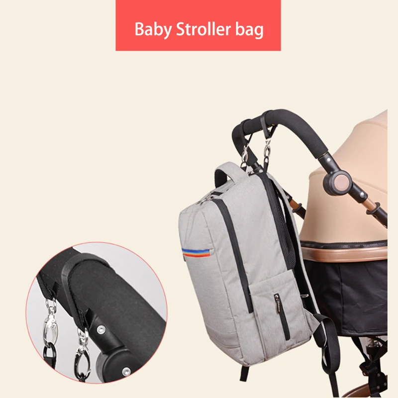 Lekebaby детские пеленки сумка коляска с отверстиями для ног подгузник рюкзак дорожная сумка Модная мама папа мама органайзер для ухода за ребенком