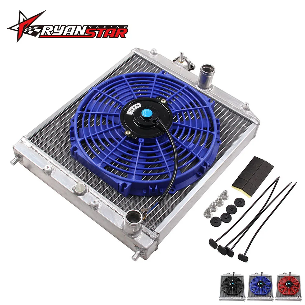 Ryanstar Store 2 Row Aluminum Car Auto Racing Radiator With 12inch