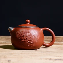 Исин известный ручной фиолетовый глины чайник кунг-фу Zisha чайник Dahongpao XI SHI чайника специальный пакет Серебряный