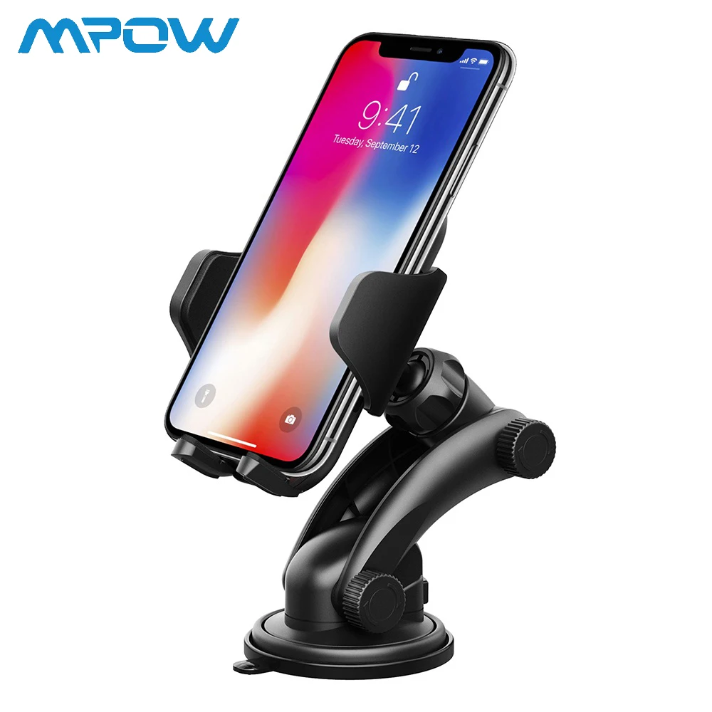 

Mpow Universal Car Phone Holder Grip Pro 2 Mobile Phone 360 Car Mount Cradle for Windshield Dashboard for 4-6 Inch Smartphone