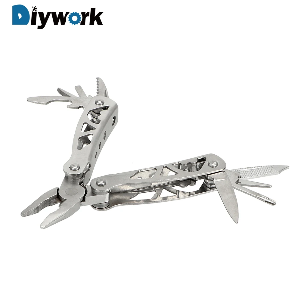 

DIYWORK Multi Plier Folding Knife Pliers Stainless Multitool Multifunction Tool Forceps Hand Tool Screwdriver Kit