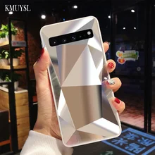 Для samsung Galaxy S10 чехол, роскошная Алмазная текстура, глянцевая зеркальная задняя крышка для samsung Galaxy S10 Plus S10E S10 Lite чехол Funda