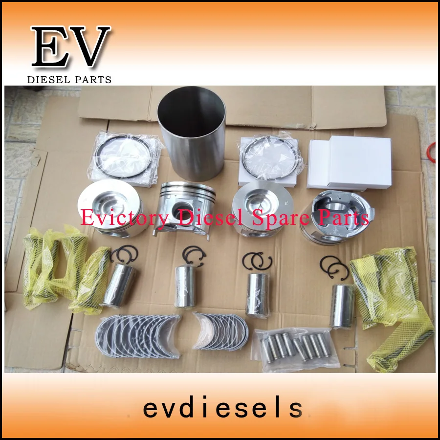 EV Engine rebuild kit 4TNV106 4TNV106T piston liner ring full gasket bearing valve for KOMATSU Backhoe Loaders | Автомобили и