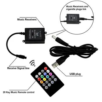 

Car LED Strip Lights USB RGB Automobile Styling Atmosphere Lamps Flexible 4 Pcs Strips Car Interior Decoration Lights Car Stylin