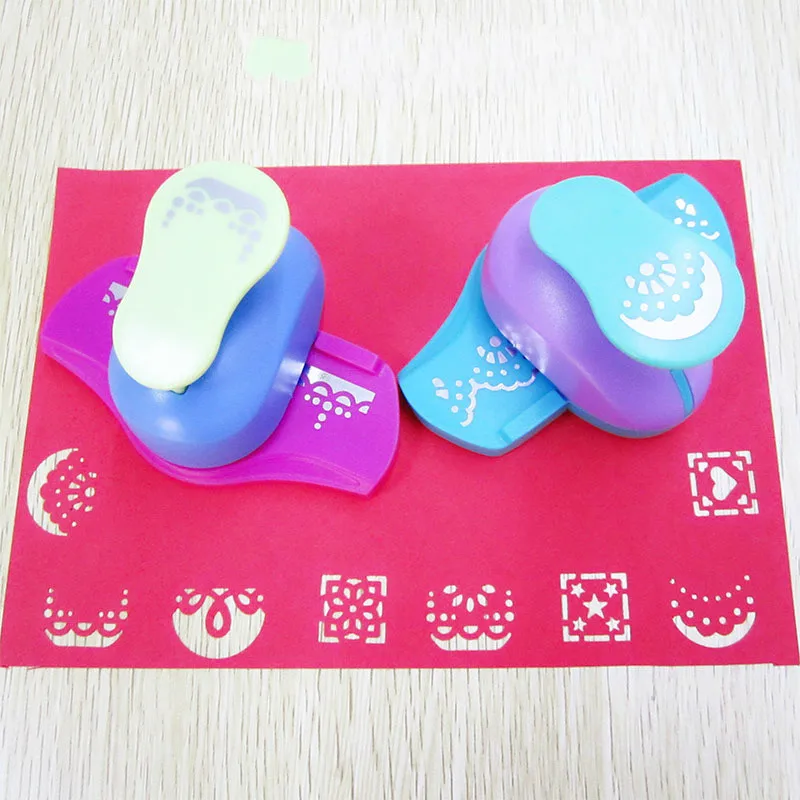 

Children Embossing Edge Diy Machine Scrapbook Furador Papel Eva Paper Photo Cutter Border Punch Flower Hole Puncher Handmade