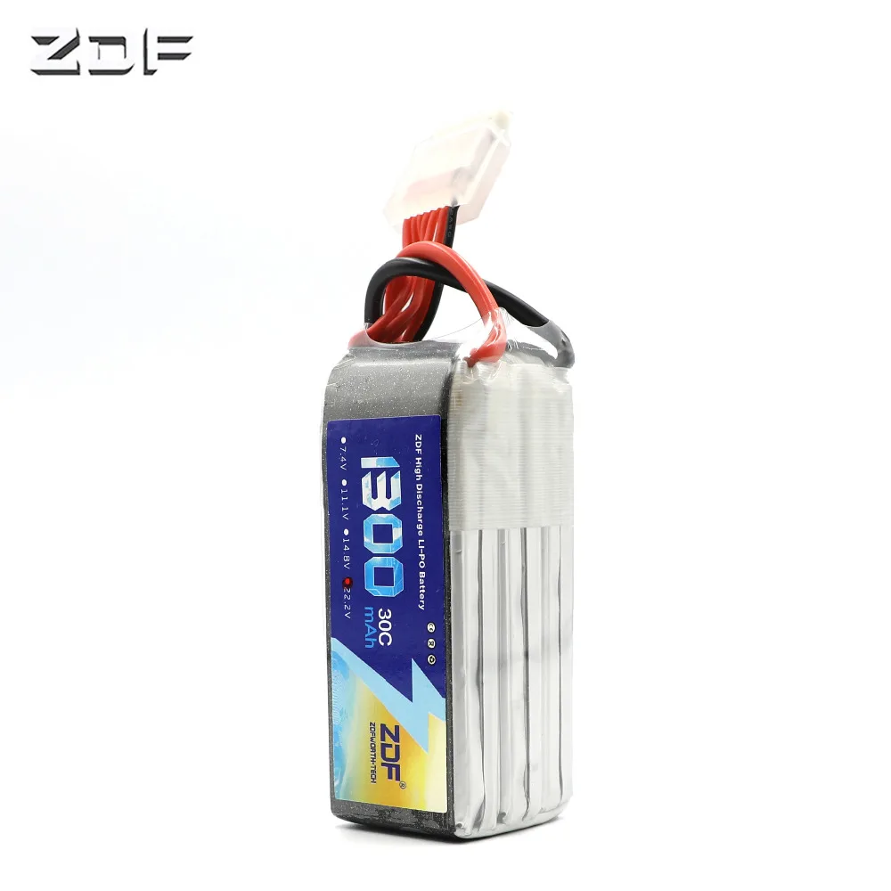 ZDF Lipo Battery 1300 мАч 22 2 в 30C 6S T Deans Женская вилка RC Parts для летательных аппаратов |