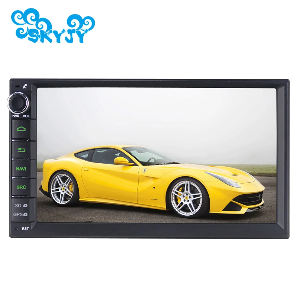 

New 7" Universal Car Audio Stereo GPS Navigation Double 2 Din 1024*600 Android 8.1 Quad Core HD Car Radio Multimedia Player
