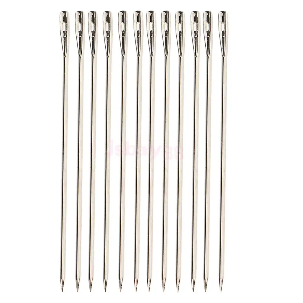 

24Pcs I/J Shape Sewing Braids Threader Wig Thread Hook Track Weave Hair Extension Wig Needles Set for Making Lace Wig