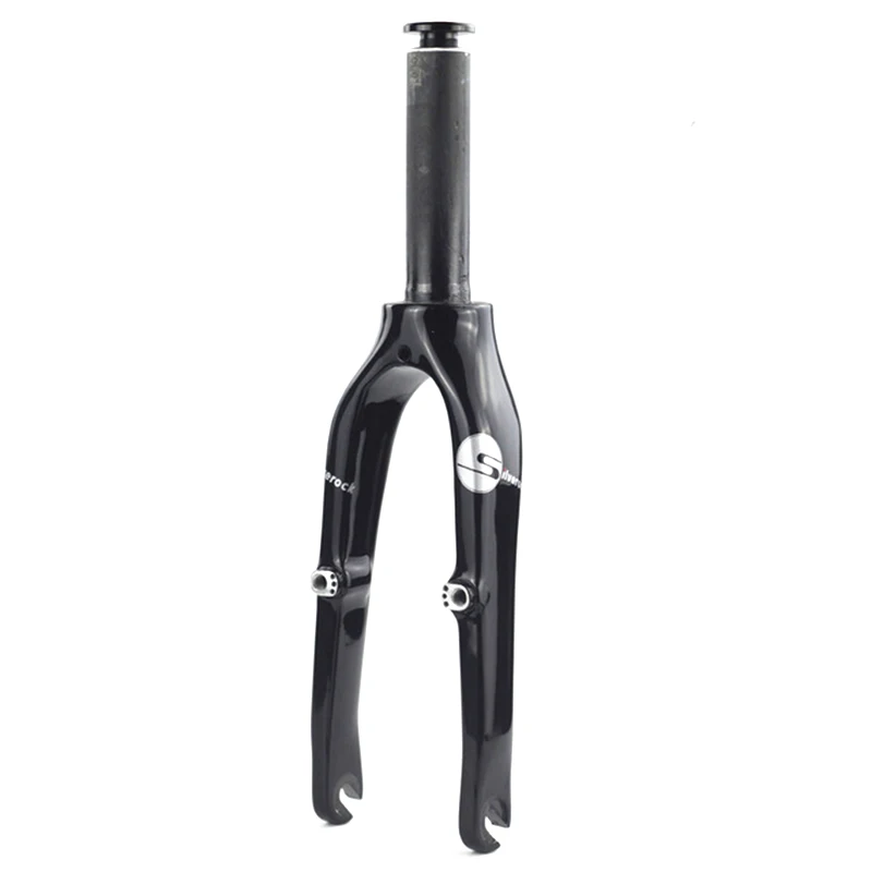 Silverock Carbon Fiber Folding Bike Fork 14" 16" V Caliper 74mm Tube