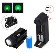 Страйкбол мини пистолет светильник QD Быстрый Отсоединяемый пистолет Флэш-светильник тактический светодиодный винтовка оружие, фонарик для 20 мм рельса Glock 17 19 18C