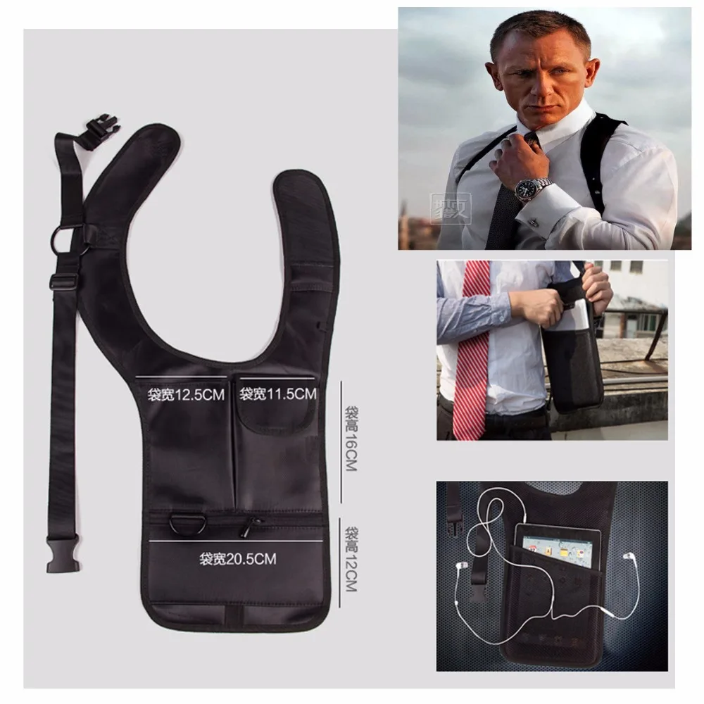 

For Doogee S60 Armpit Bag Anti-theft Portable Chest Bag Nylon Belt Hook Phone Case for AGM A8 S30 For Ulefone Armor 2 S60 Lite