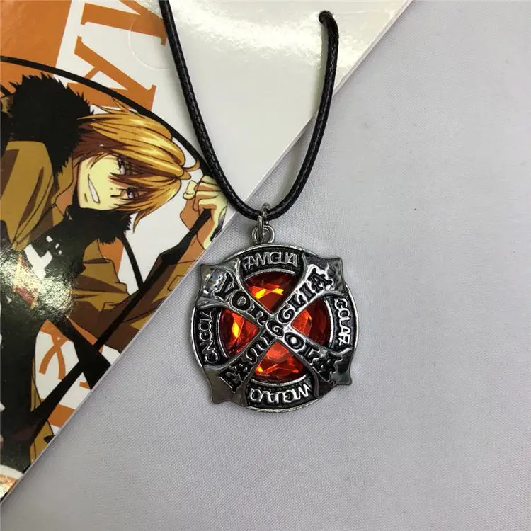 Модное ювелирное ожерелье kateyo Hitman Reborn Sawada Tsunayoshi аниме косплей брелок Vongola для мужчин wo мужчин детский подарок - Цвет: G