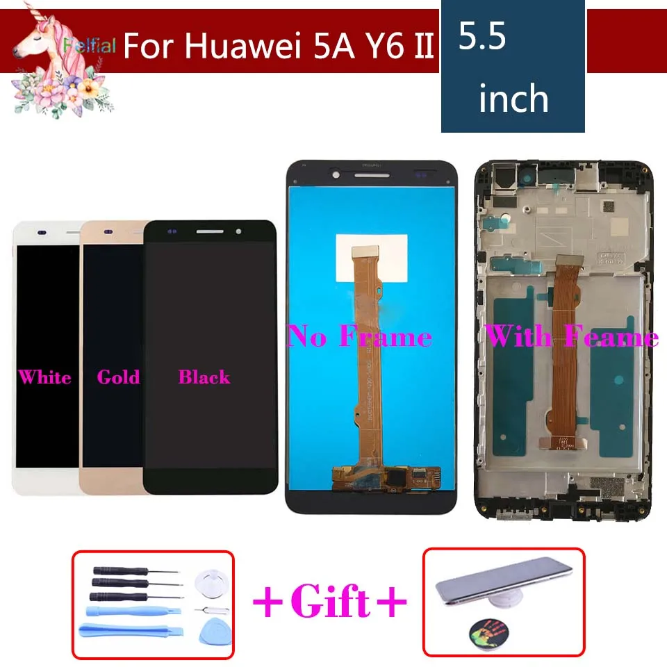 

Original For Huawei Honor 5A LCD Display Touch Screen Digitizer Y6II Y6 II LCD Screen Assembly CAM-L23 CAM-L03 CAM-L21 CAM-UL00