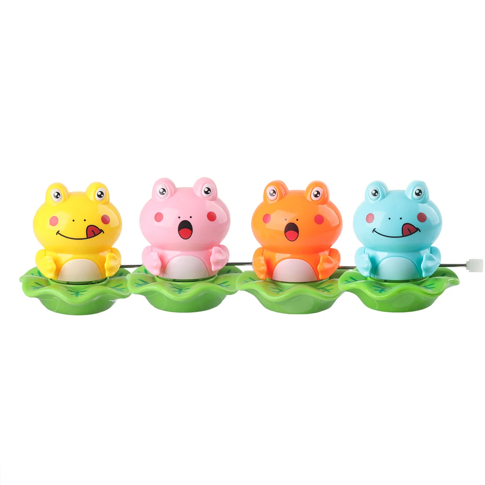 1 шт. случайный цвет детские пластиковые лягушки заводная игрушка милая забавная танцевальная форма лягушки заводные детские игрушки для малышей Подарки