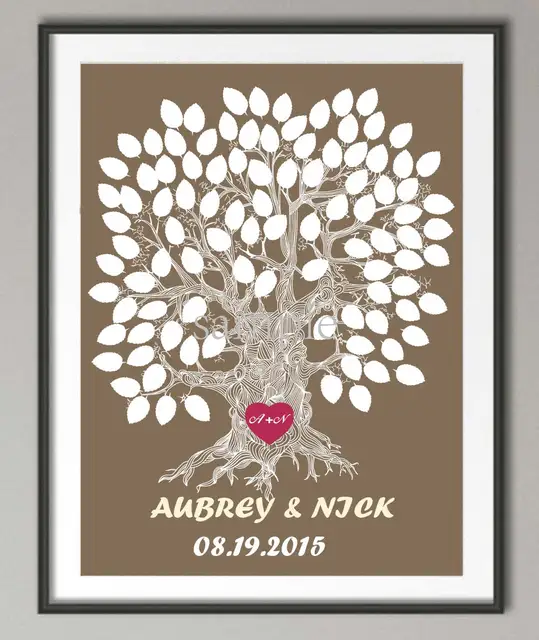 wedding sign poster print pictures family tree wall art canvas