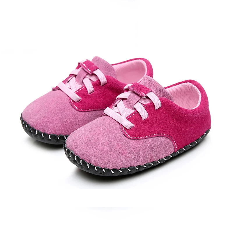 

Baby Shoes Spring Autumn Baby Soft Soles Shoes Toddler Boys and Girls Real Leather Shoes Gray Color for 6-24M Baby
