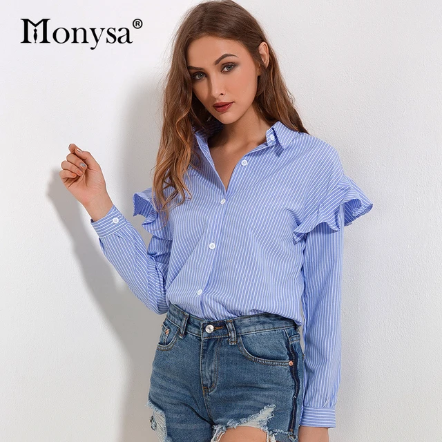 Striped Blouses Womens Fashion Trends 2017 New Arrival Long Sleeve Shirt Women And Tops Casual Striped Blouses Womens Fashion Trends 2017 New Arrival Long Sleeve Shirt Women And Tops Casual