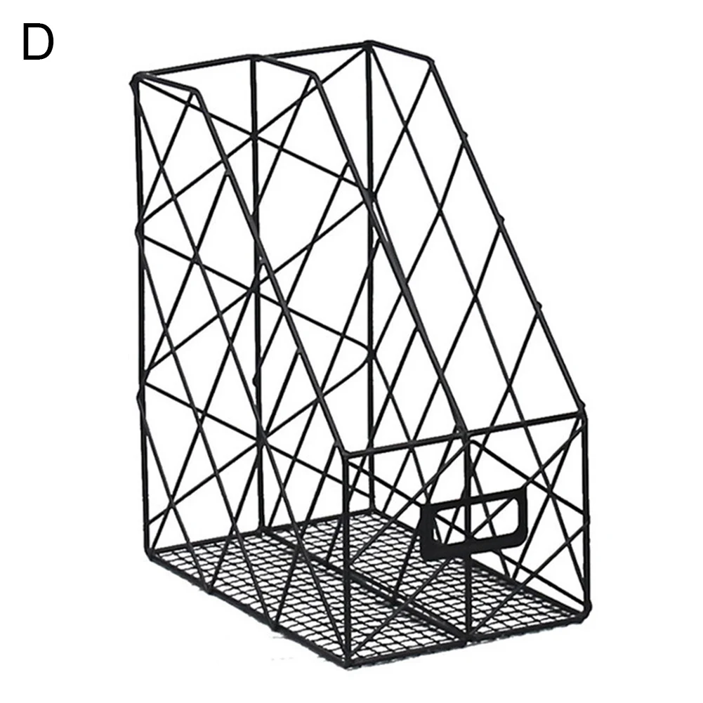 Скандинавская Мода железная сетка для хранения файлов Книжная Полка Органайзер держатель офисная настольная подставка для книг чехол для домашнего обучения Декор