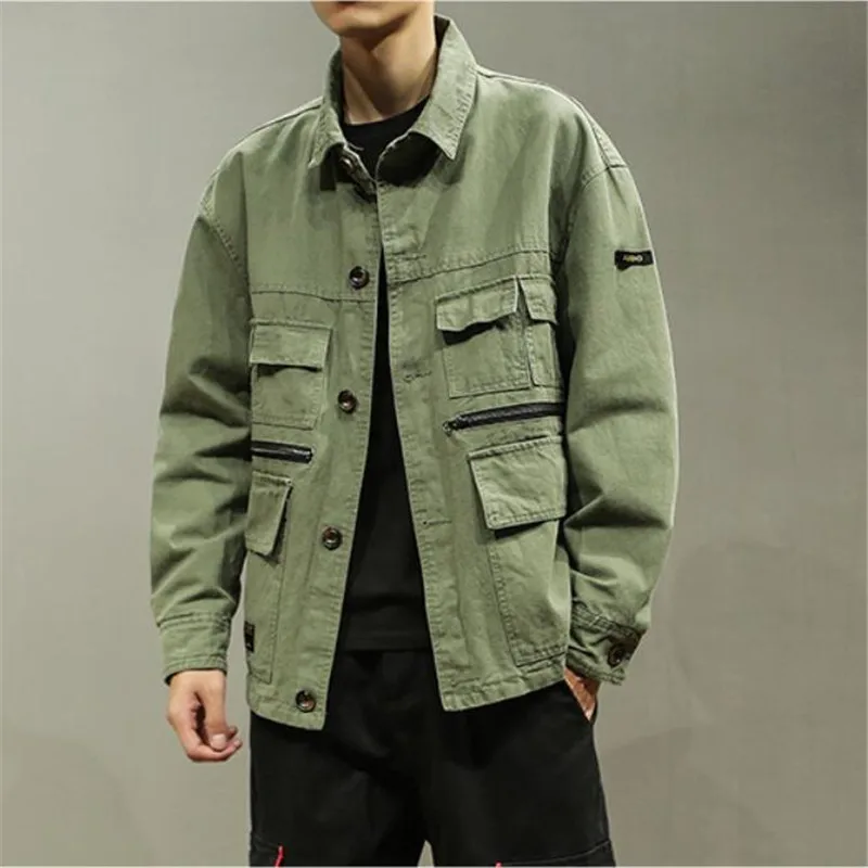 Mens Vintage Jeans Jacket Male Harajuku Multi Pocket Bomber Jackets Autumn Fashion Casual Cargo Jacket Windbreaker Ds50272 Mens Vintage Jeans Jacket Male Harajuku Multi Pocket Bomber Jackets Autumn Fashion Casual Cargo Jacket Windbreaker Ds50272
