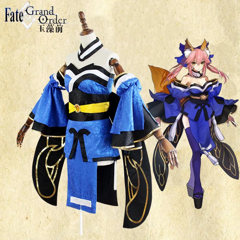 Японское аниме Fate Apocrypha косплей костюм игра Fate Grand заказ полный набор tamamo no mae с париком костюмы для косплея