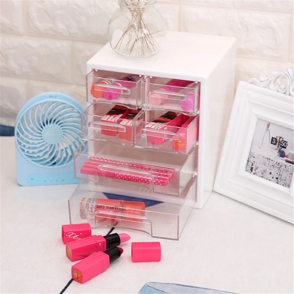 Acrylic Plastic Storage Drawer Minimalist Office Desk Storage
