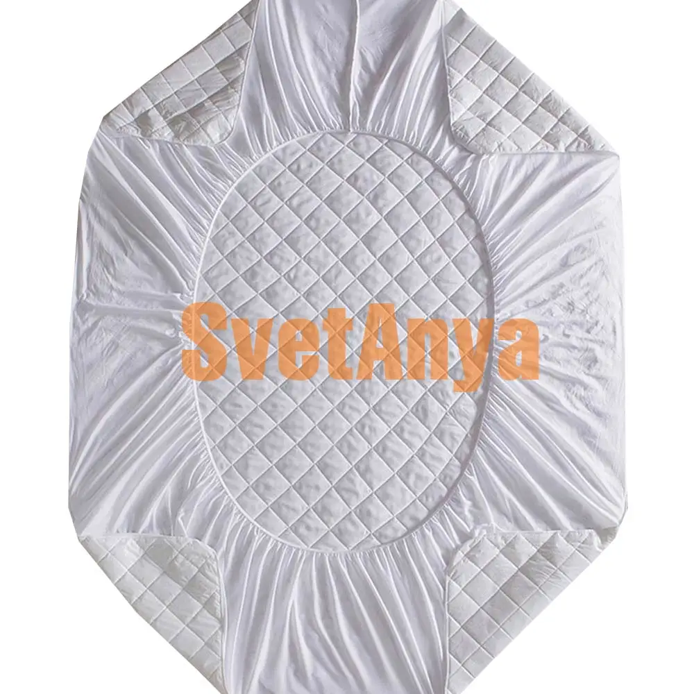Svetanya للماء تركيبها ملاءات مرونة ملاءات غطاء مرتبة واقية حالة واحدة التوأم كامل الملكة الملك حجم الأبيض