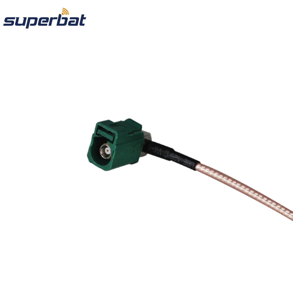 Fakra E Right Angle Connector to Male Pigtail RG316 Cable for Navigation Radio