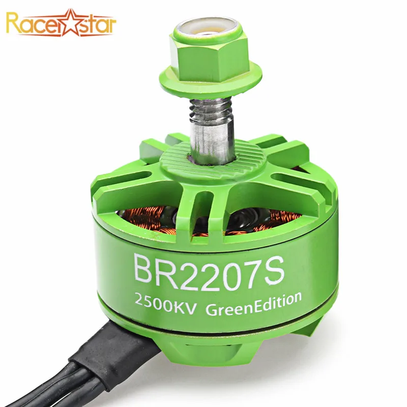 

Racerstar 2207 BR2207S Green Edition 1600KV 2200KV 2500KV 3-6S Brushless Motor For RC Drone Frame Multicopter Spare Parts Accs