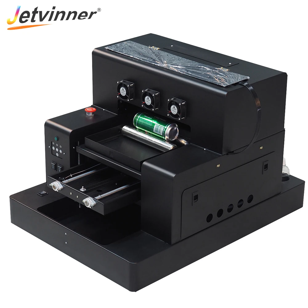Jetvinner Automatic A3 Size UV Printers Inkjet Printers for Epson Print Machine for Phone Case Bottle