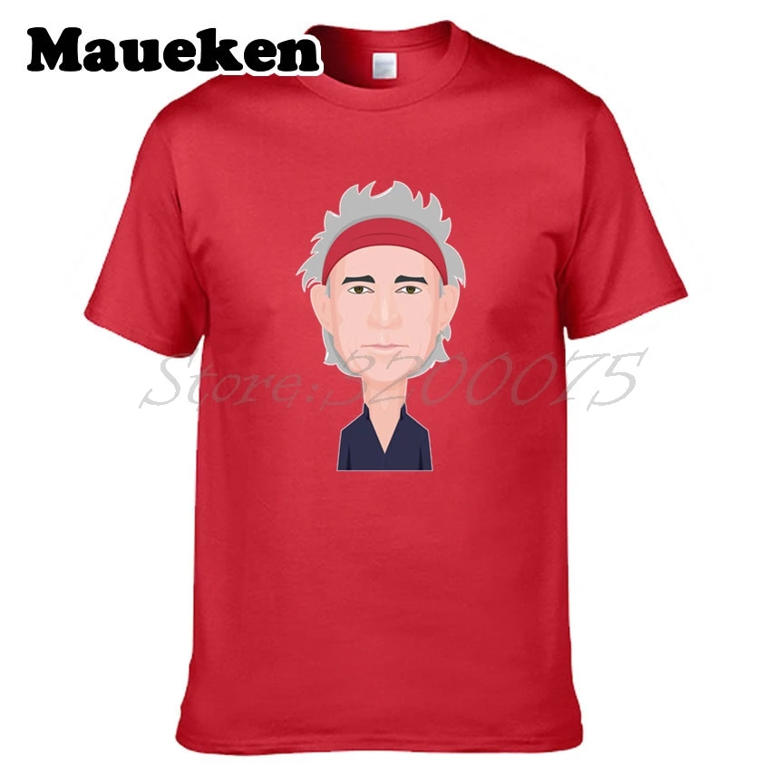 Murah Pria Yang Manusia Riff Keef Keith Richards T shirt Pakaian T Shirt pria tshirt untuk penggemar hadiah o neck tee W17121106