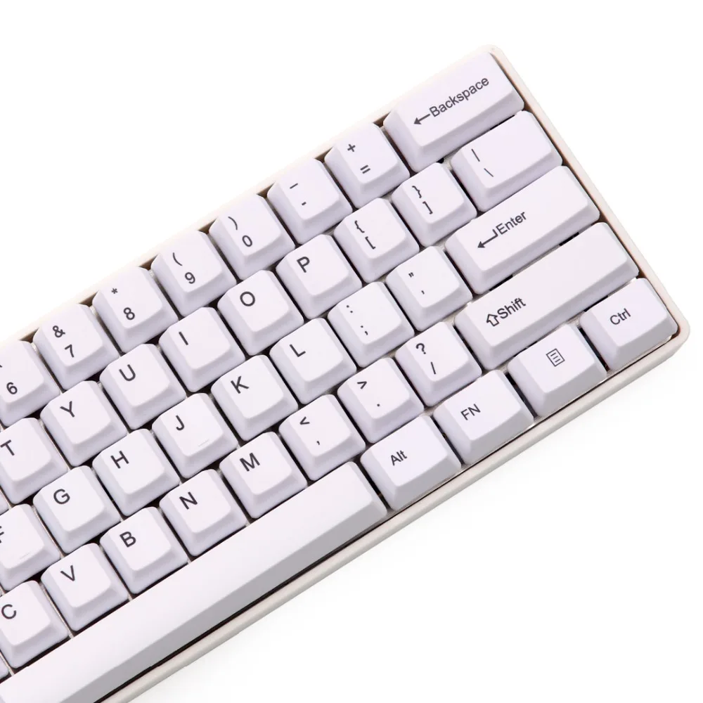 Белый oem pbt keycap краситель подложка совместима с gh60 dz60 mac ключами|Клавиатуры| |