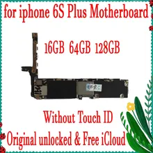 Хорошая работа для iphone 6s plus материнская плата оригинальная разблокированная Логическая плата для 6s plus 5,5 дюймов материнская плата без Touch ID