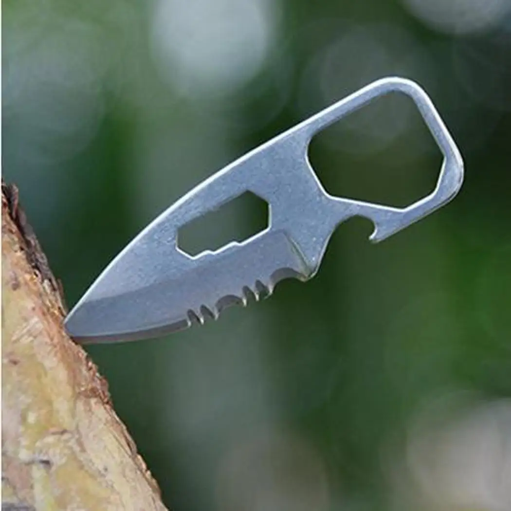 Multifuncional supervivencia cuchillo tenedor juegos de viaje Camping utensilio 2 piezas conjunto al aire libre etc carne etc 36G caliente