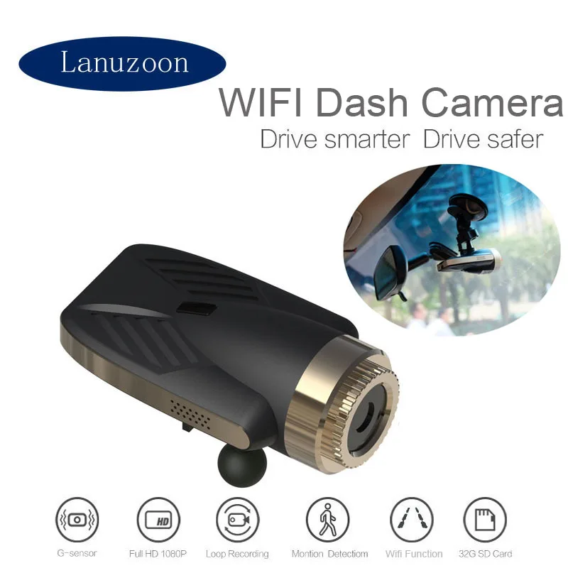 Dash Cam Wifi Dash Camera In Car Video Camera Full HD 1920x1080P Drive Recorder Night Vision Car DVR Camera G-sensor Dash Cam