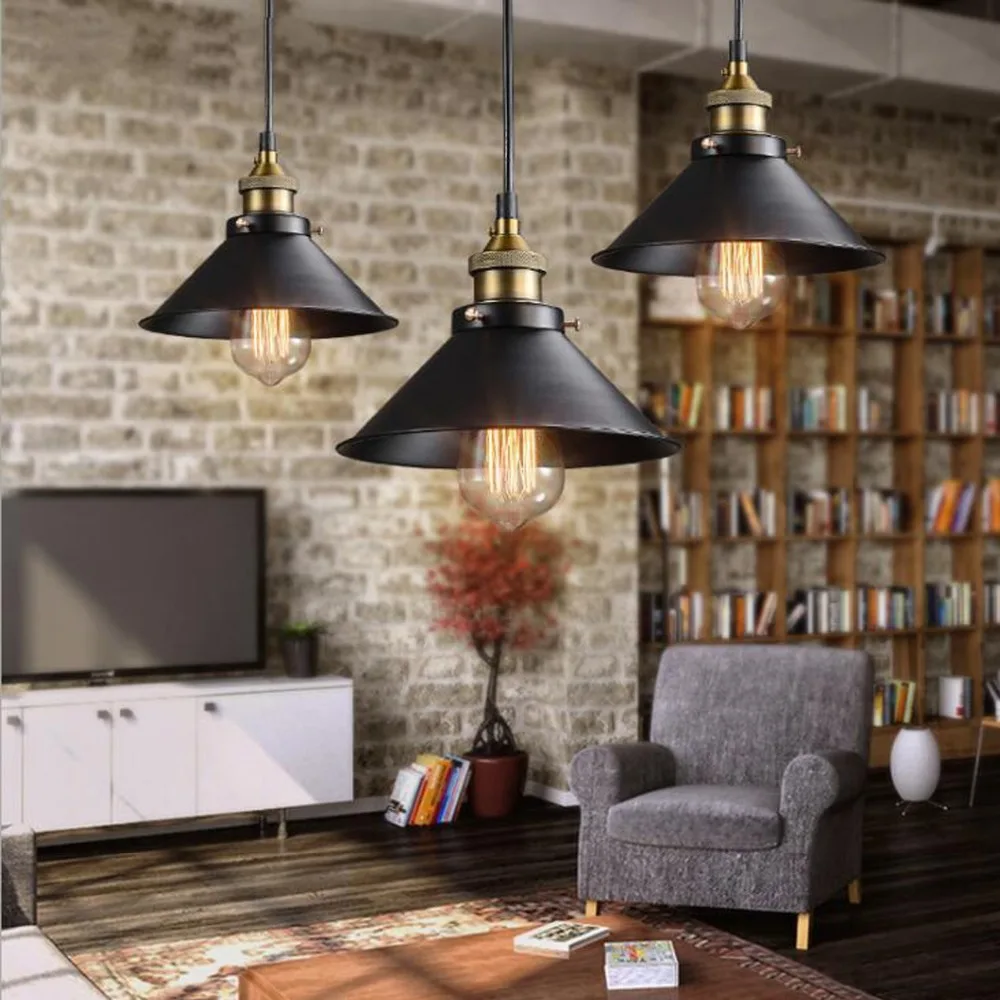  Vintage Ceiling Light Retro Loft Industrial Edison Bulb Metal Light American Style Lamp Hanging Fix - 32919554870