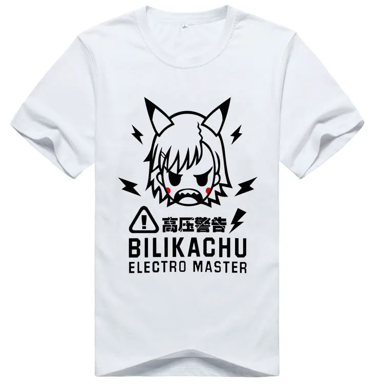 anime misaka mikoto cosplay t-shirts de verão