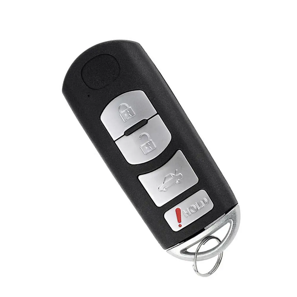 

Replacement Case 4 Buttons Entry Remote Key Fob Cover for Mazda WAZSKE13D01 SMRT Durable