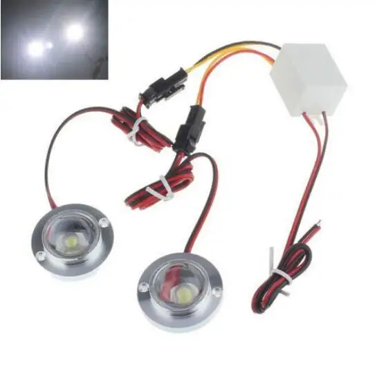 Car 2 LED Strobe Bulb Light Warning Emergency Flash DC 12V 5W