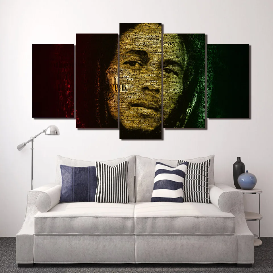 

Framed Printed bob marley Group Painting room decor print poster picture canvas decoration Free shipping/ny-195