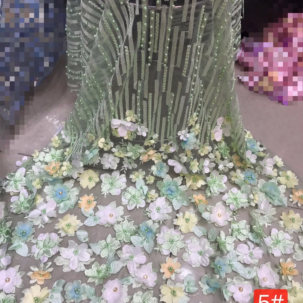 LASUI 1Y = 1 шт. 6 цветов красивые разноцветные 3D Цветочные бусины односторонняя