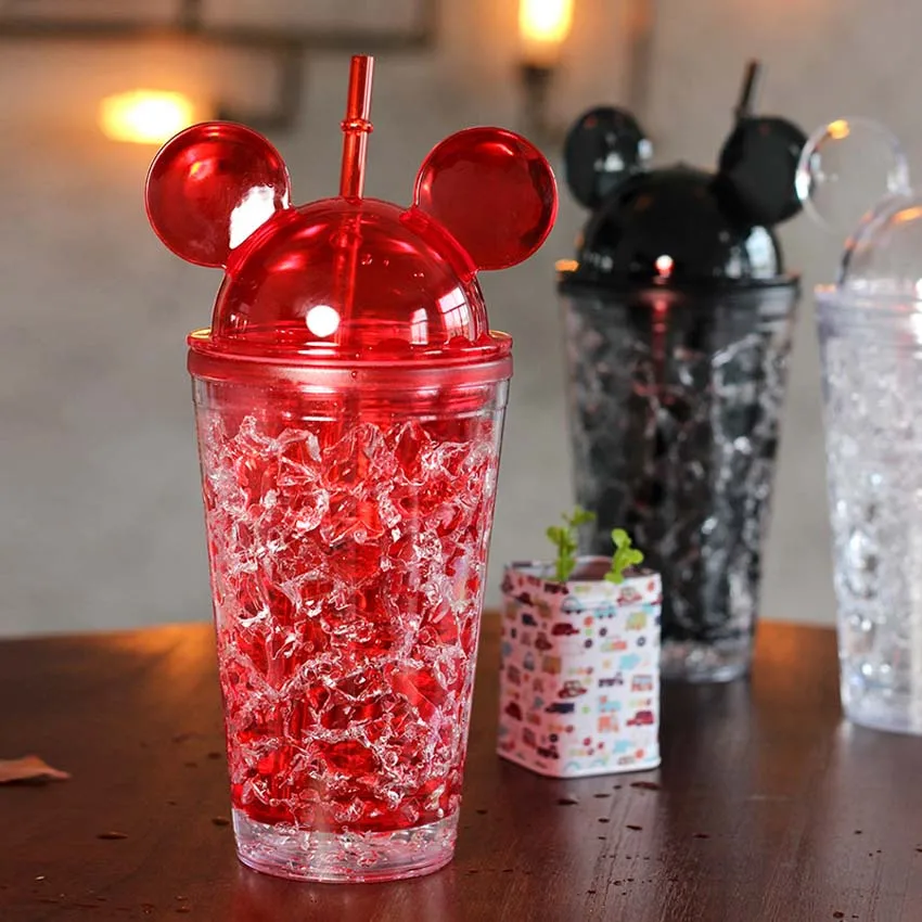 450ml Cute Baby Juice Cup Kids Children Learn Feeding Drinking Water