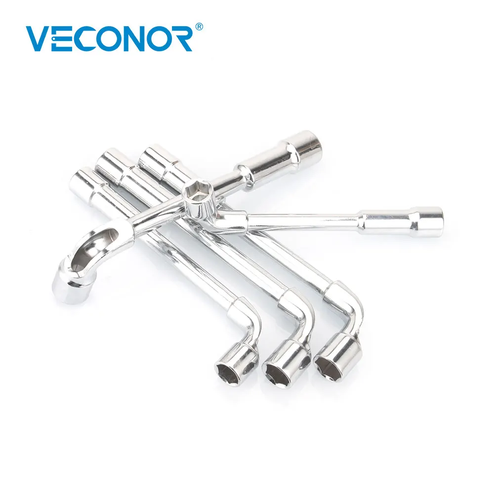 8 19mm L Type Angled Socket Wrench with Thru Hole Double End Tubular