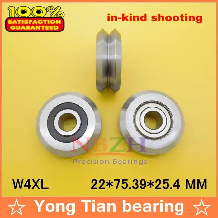 high quality ABEC-5 RM4-2RS / W4XL W4XXL 22*75.39*25.4 mm v wheeles W Groove Sealed Ball Bearing high quality ABEC-5 RM4-2RS / W4XL W4XXL 22*75.39*25.4 mm v wheeles W Groove Sealed Ball Bearing